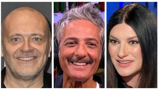 Max Pezzali, Rosario Fiorello e Laura Pausini
