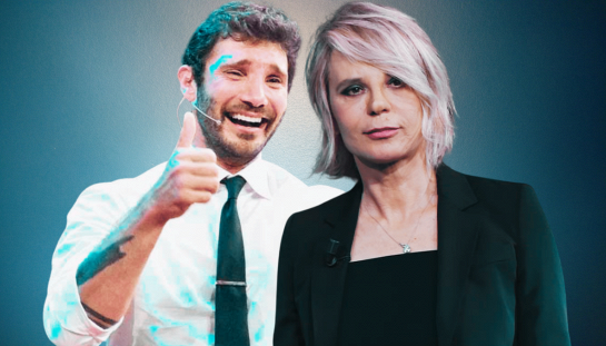 Stefano De Martino e Maria De Filippo a Sanremo.