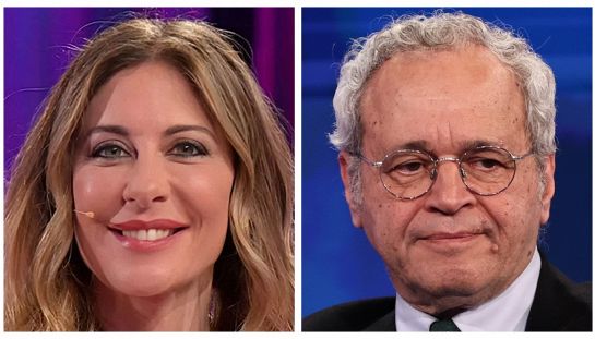 Francesca Fagnani ed Enrico Mentana