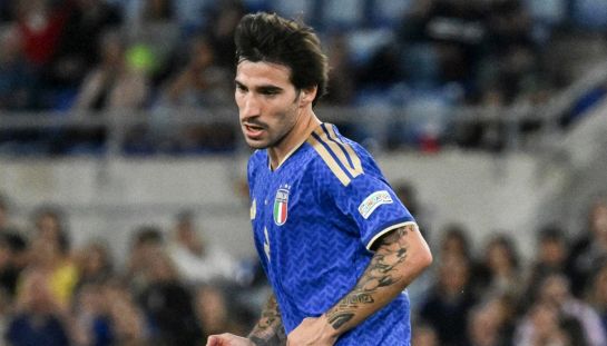 Sandro Tonali, centrocampista dell'Italia