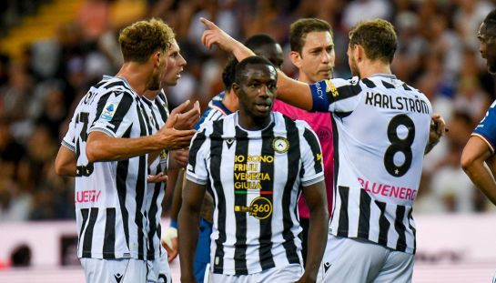 L'Udinese sfida il Venezia in Coppa Italia