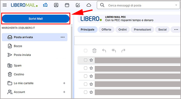 Come scrivere una mail su Libero Mail