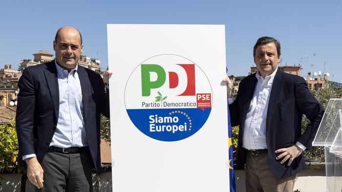 Europee: Zingaretti svela il logo Pd, una lista ancora aperta
