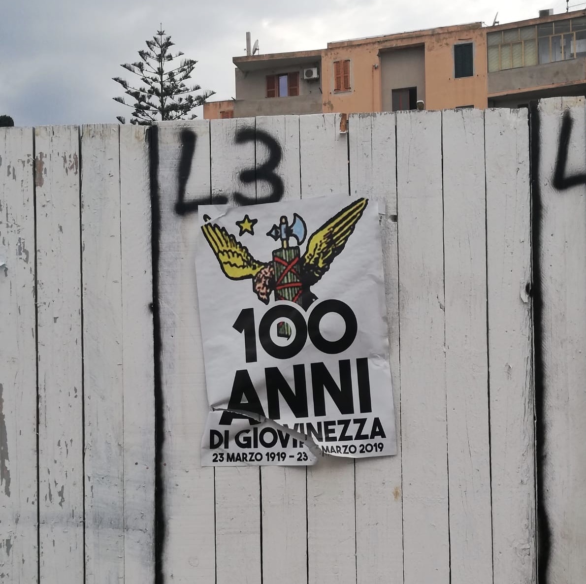 Manifesti fascisti affissi nel Sulcis