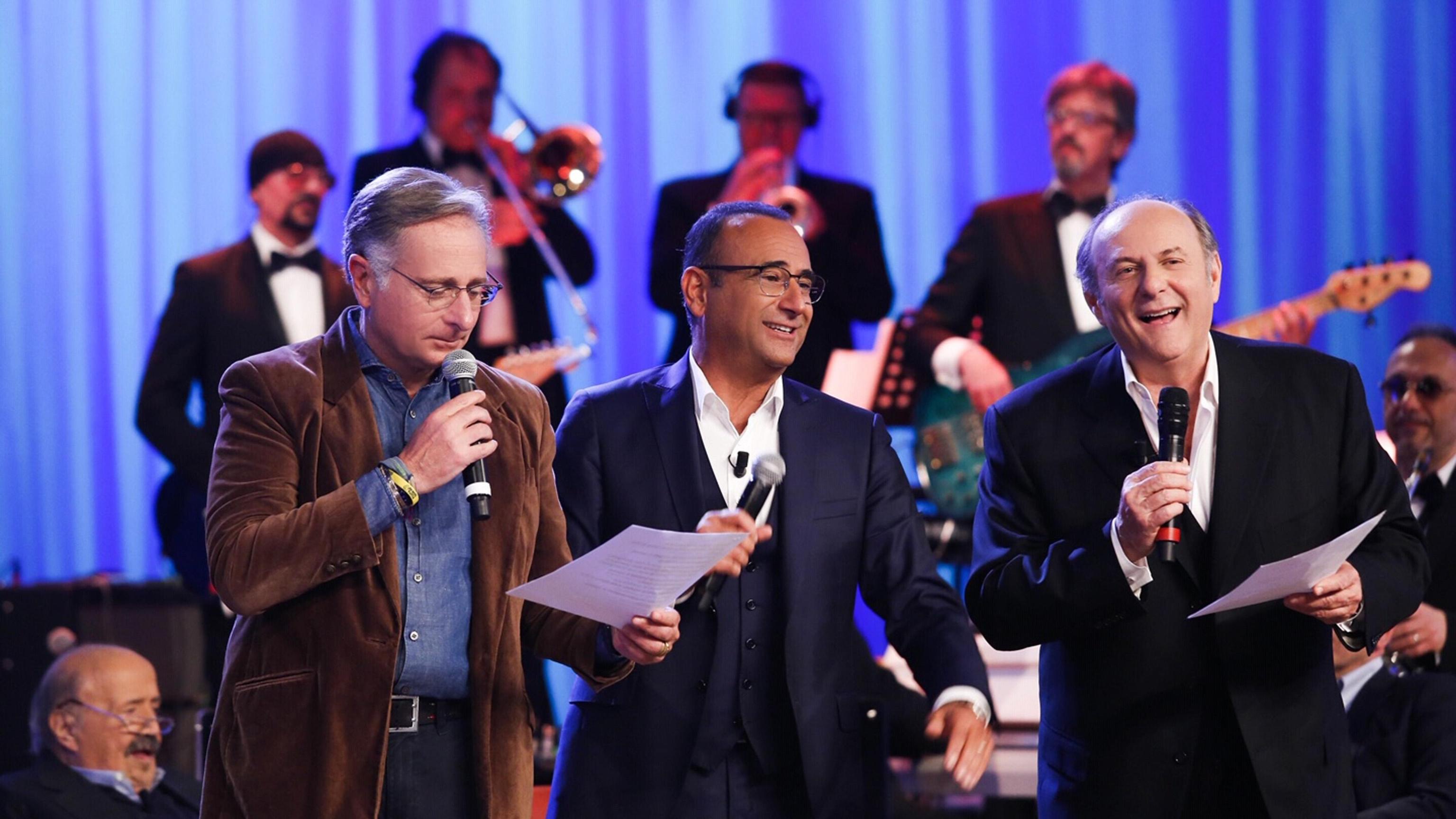 Bonolis-Conti-Scotti al Costanzo Show