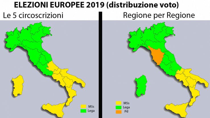 Elezioni Europee 2019 La Mappa Del Voto