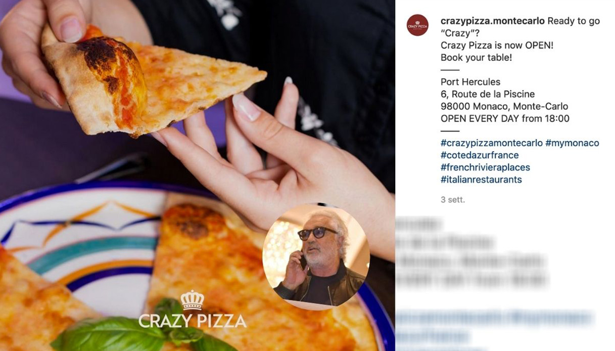 Crazy Pizza Porto Cervo Menu