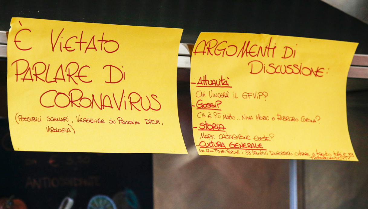 A Roma il bar dove è "vietato" parlare di Covid