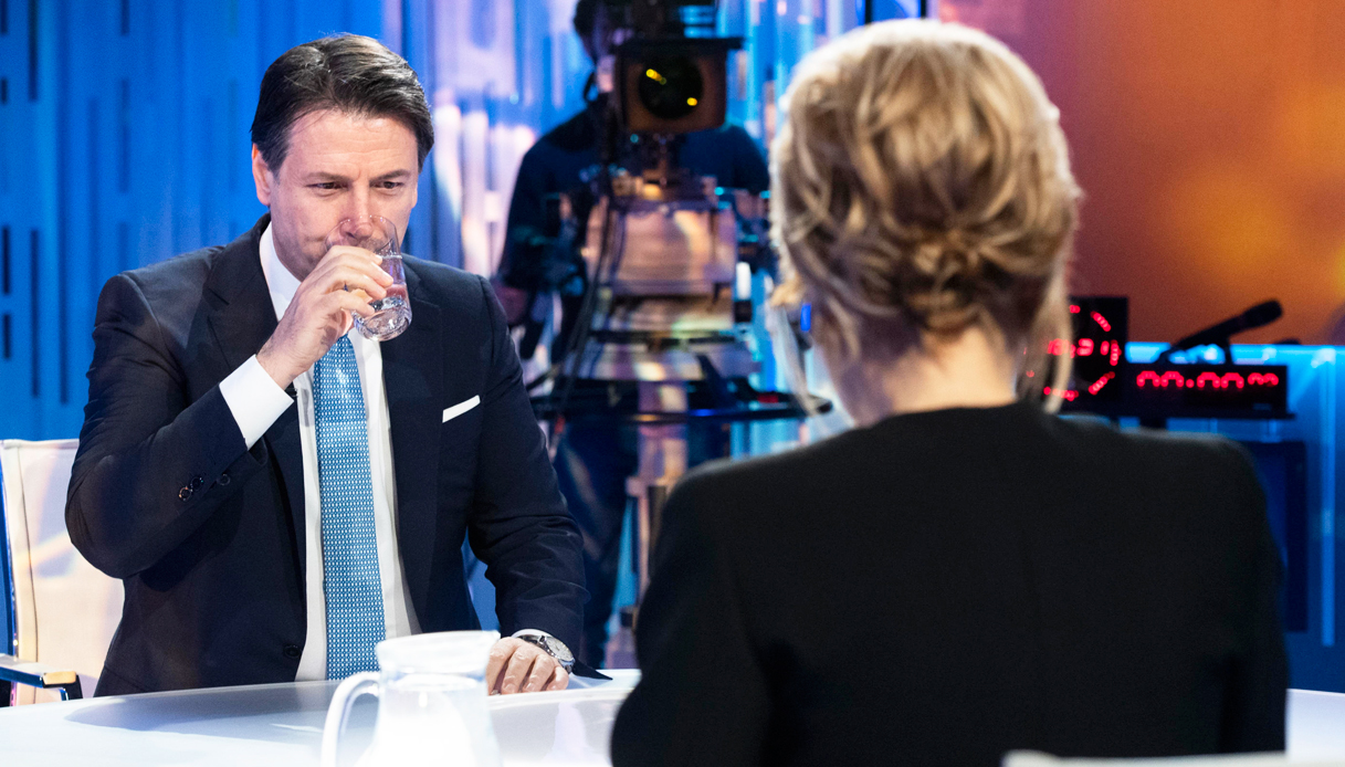 Conte dalla Gruber con tosse e raffreddore