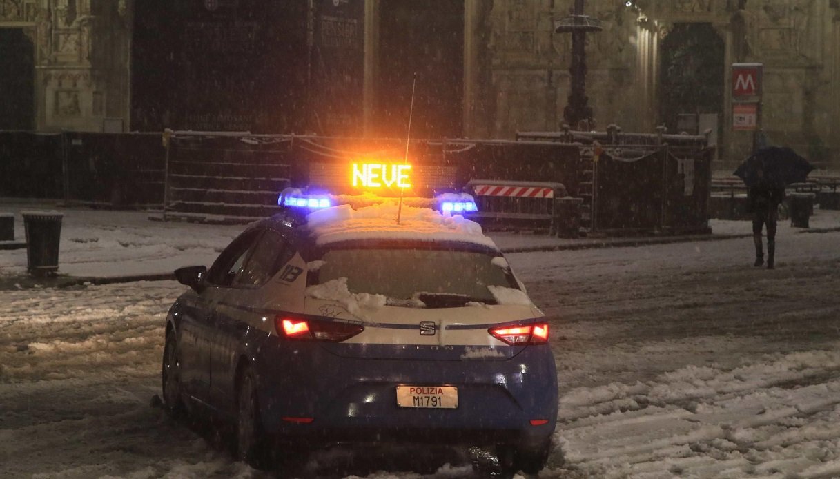 Nevicata del 28 dicembre 2020 in Lombardia.