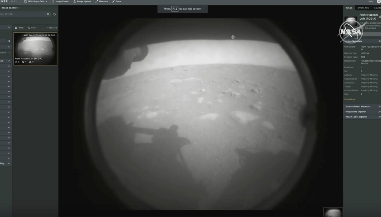 Il rover Perseverance è arrivato su Marte