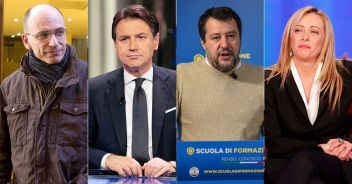 Letta-Conte contro Salvini-Meloni