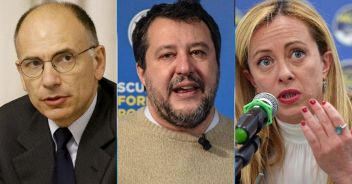 Letta, Salvini e Meloni