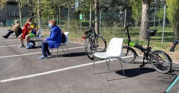 Vaccino in bicicletta