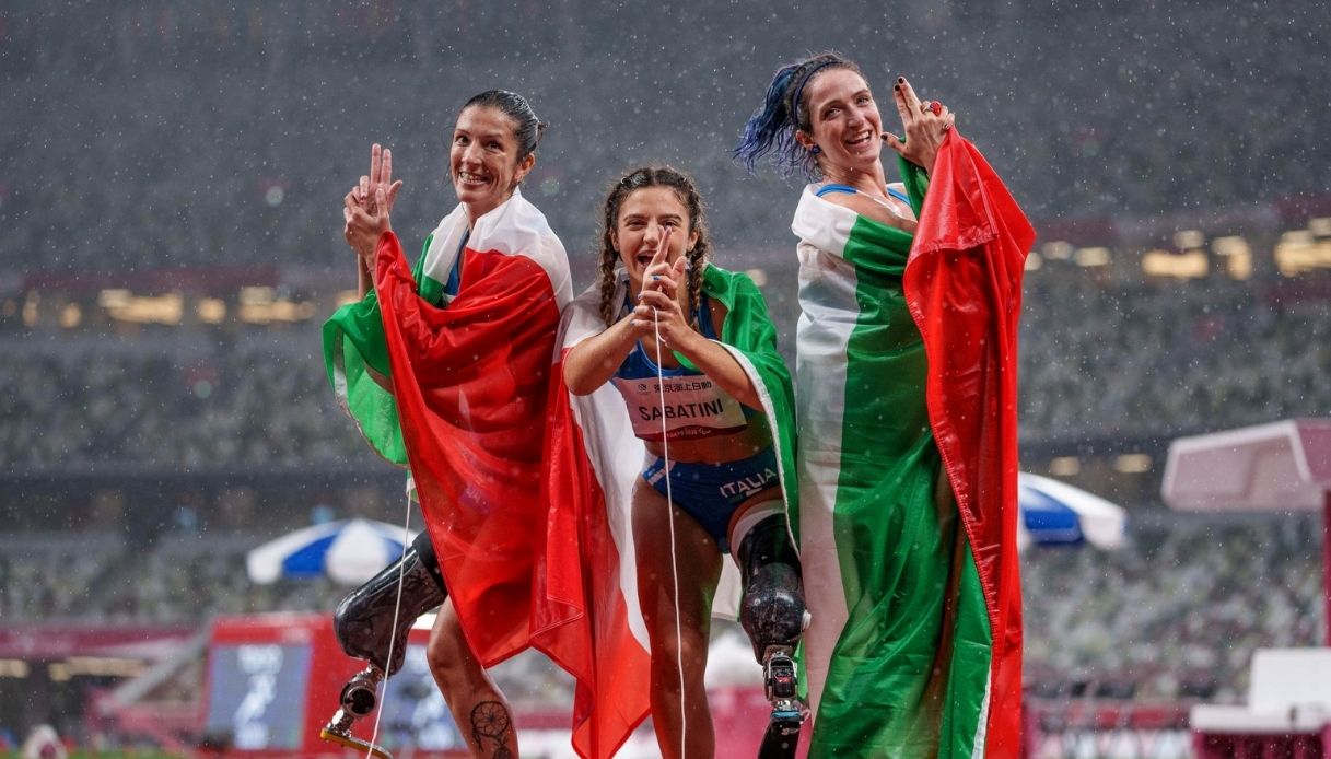 Paralimpiadi, storica tripletta italiana ai 100 metri femminili