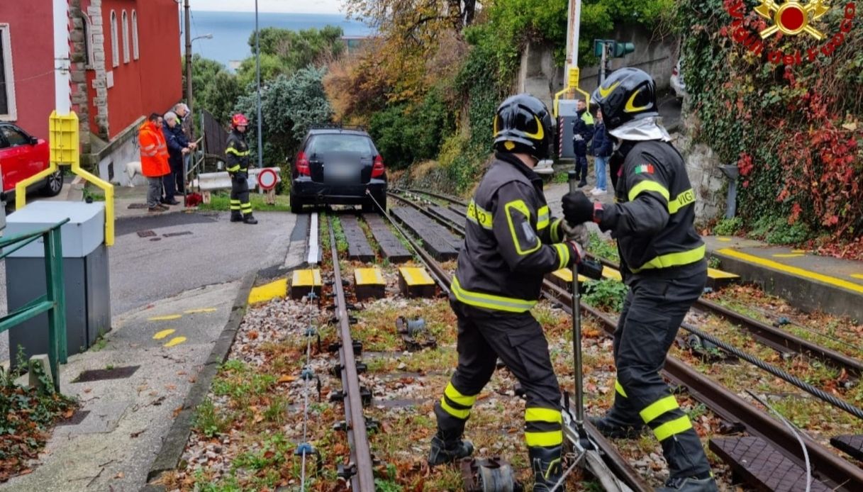 L'intervento dei vigili del fuoco
