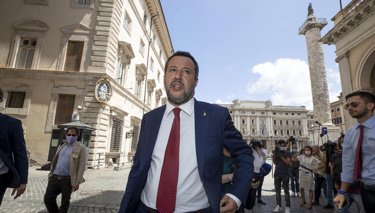 Salvini parla di Mario Draghi.
