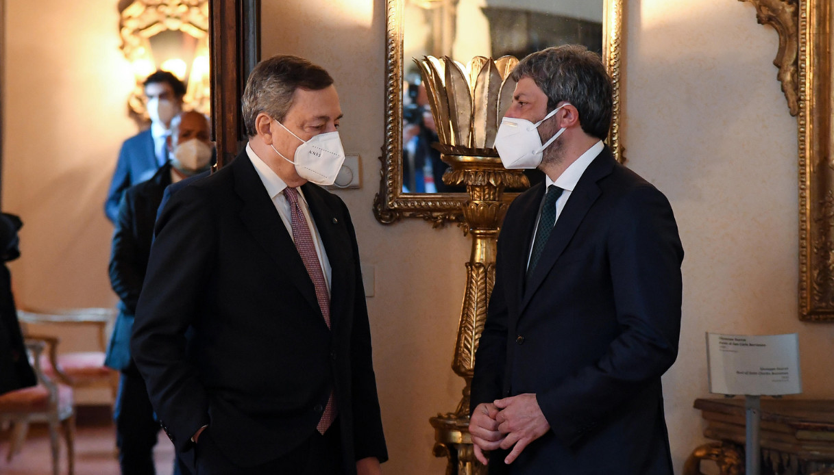 Draghi vede Mattarella, il premier incontra il Presidente della Repubblica e poi va alla Camera da Fico