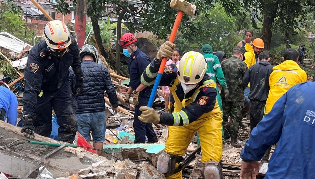 Colombia, frana in montagna: sotto i detriti ci sono almeno 14 morti e 29 feriti