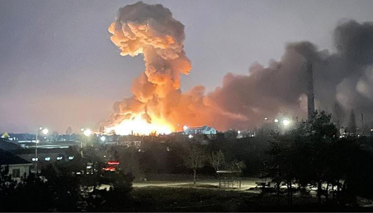 Esplosioni a Kiev, la foto diffusa dalla presidenza ucraina