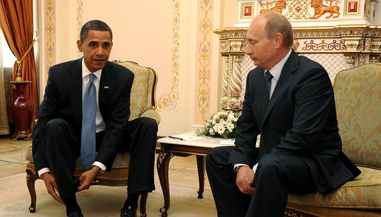 Barack Obama e Putin nella residenza di Novo-Ogaryovo.