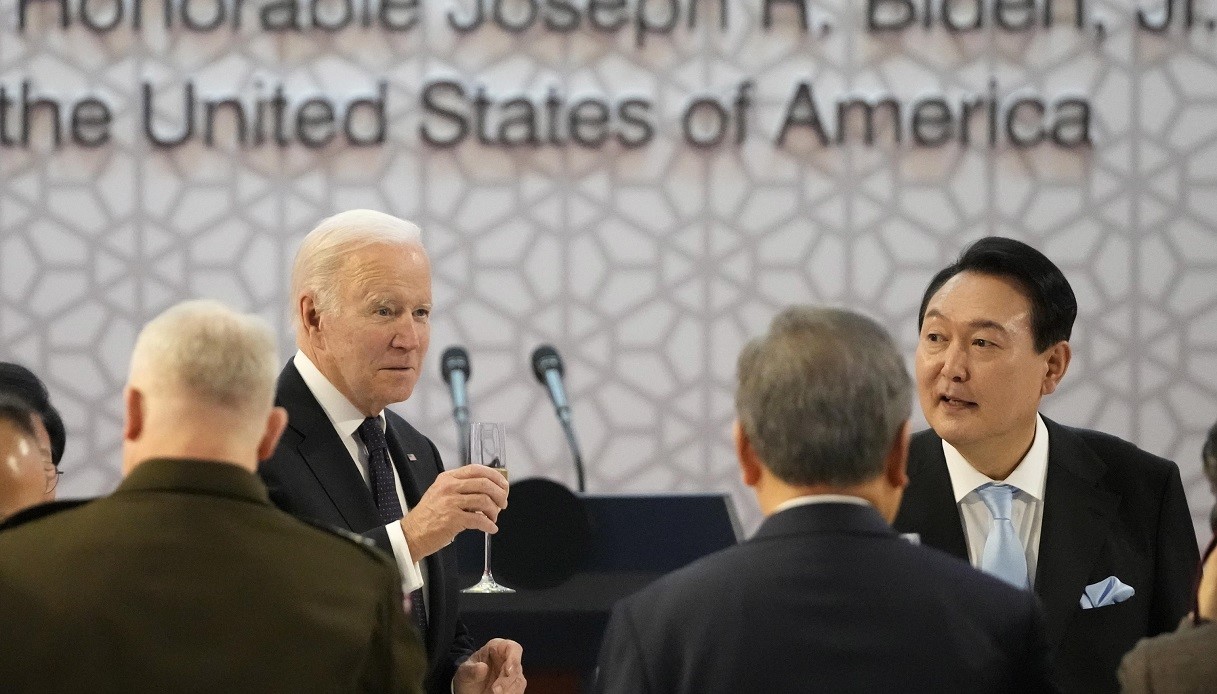  L'incontro tra i leader di Sud Corea e Stati Uniti.