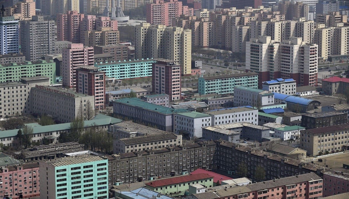 Una vista della capitale Pyongyang.