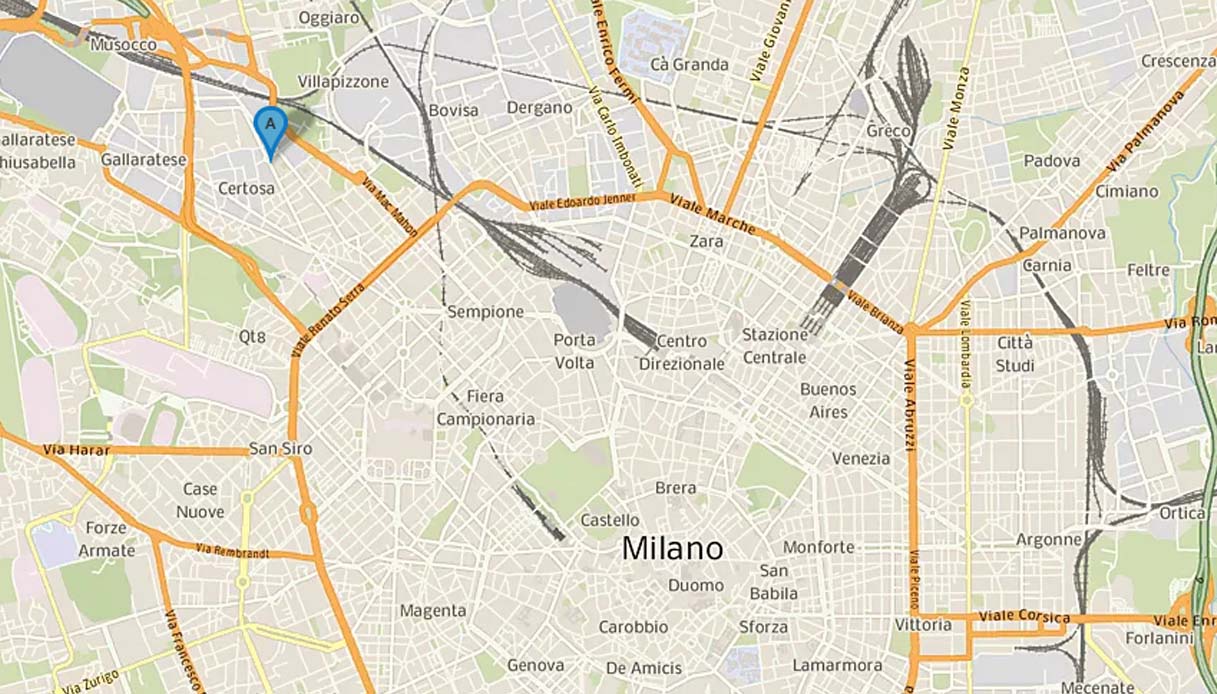 Crollo edificio a Milano