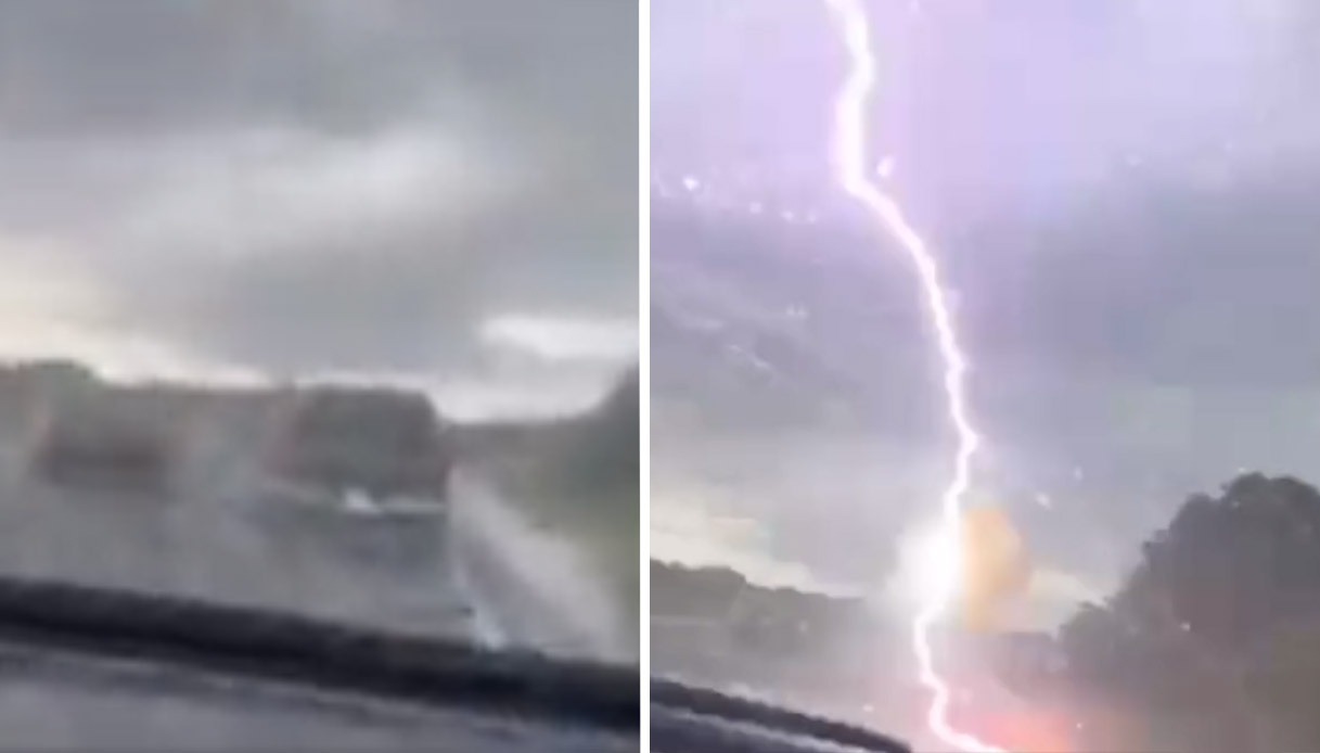 Cosa Succede Se Un Fulmine Colpisce Una Macchina Il video pazzesco del fulmine che colpisce due auto in corsa