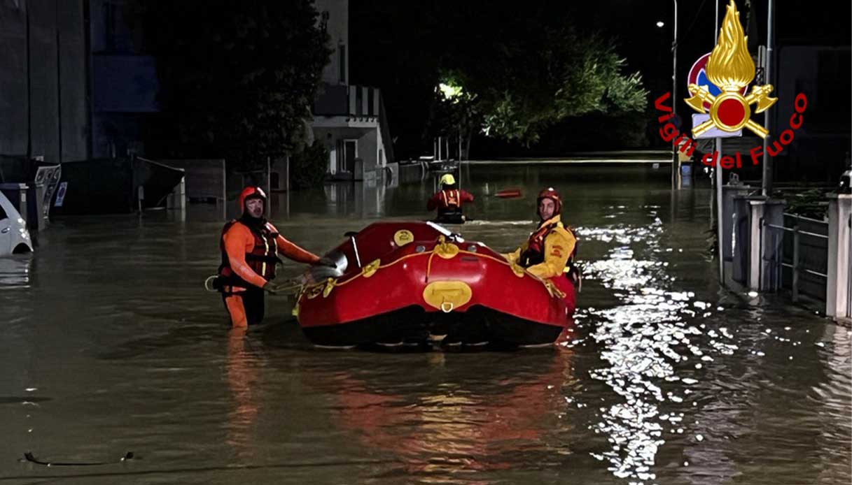 maltempo marche alluvione fango