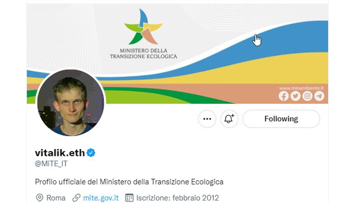 Hackerato account Twitter del Ministero  …