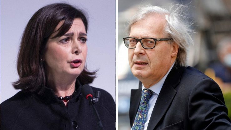 Vittorio Sgarbi insulta Laura Boldrini a Quarta Repubblica: Da Presidente  della Camera ha detto solo str