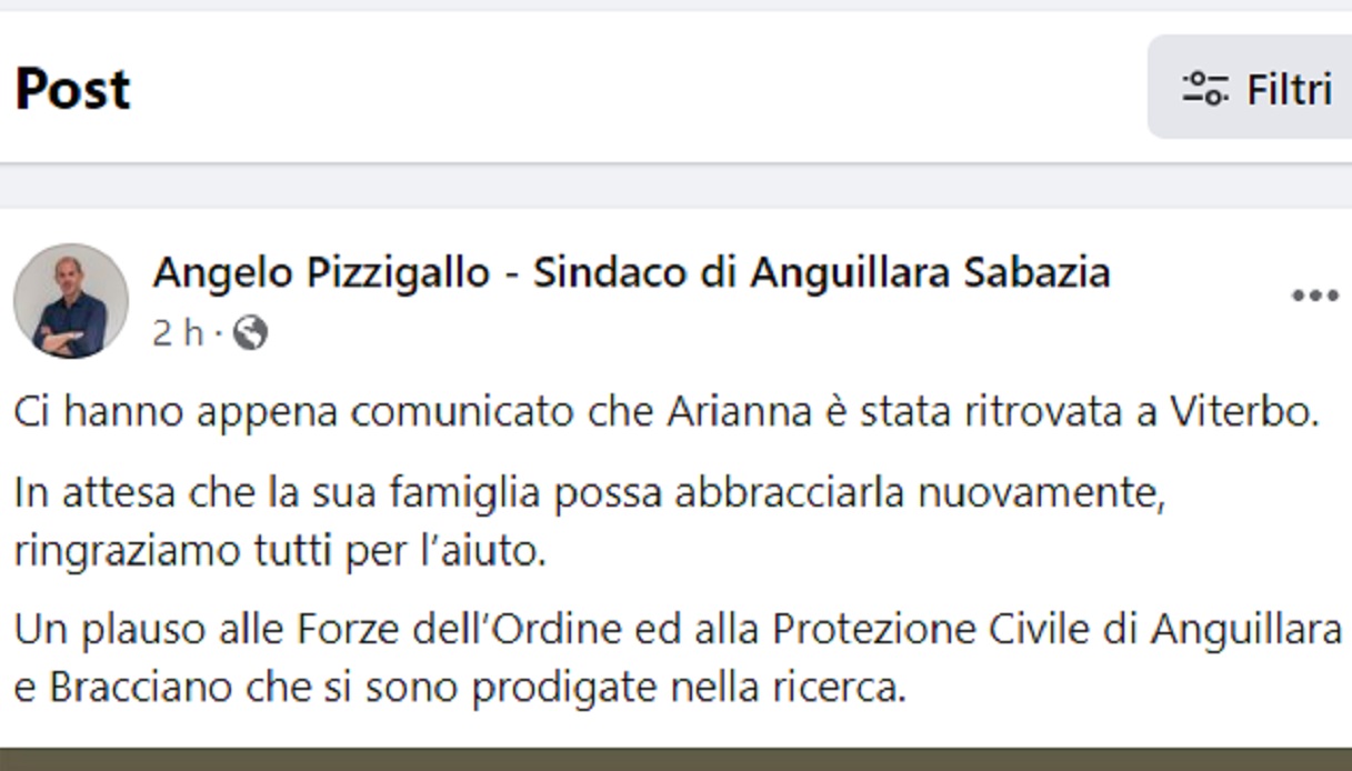 Post sindaco Anguillara Sabazia