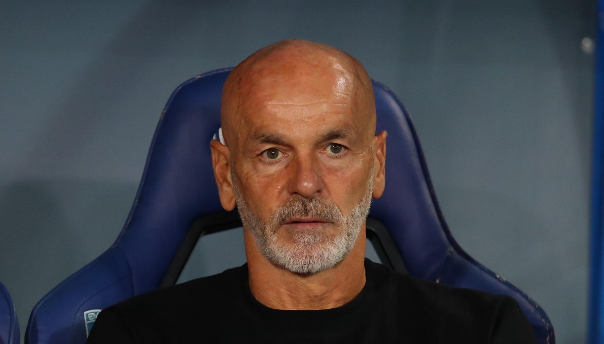 Stefano Pioli crying.