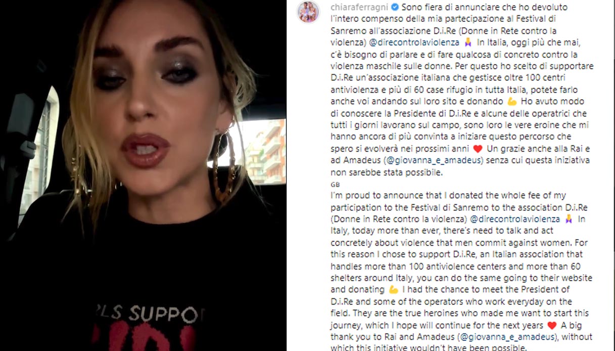 chiara ferragni violenza sulle donne