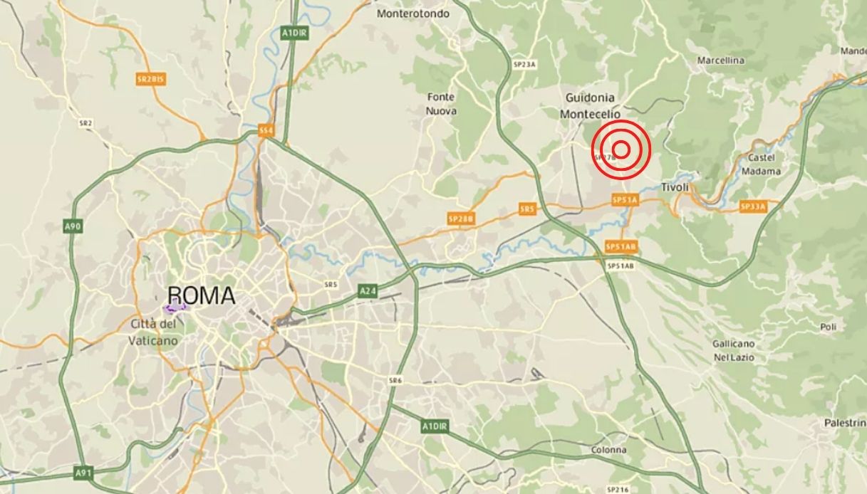 Terremoto nel Lazio: scossa avvertita anche a Roma, epicentro a Guidonia