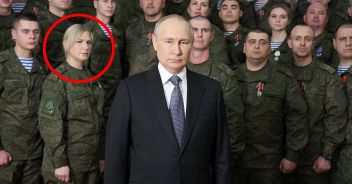 Putin donna bionda