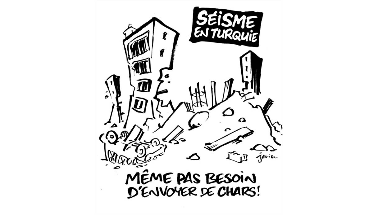 vignetta charlie hebdo terremoto turchia