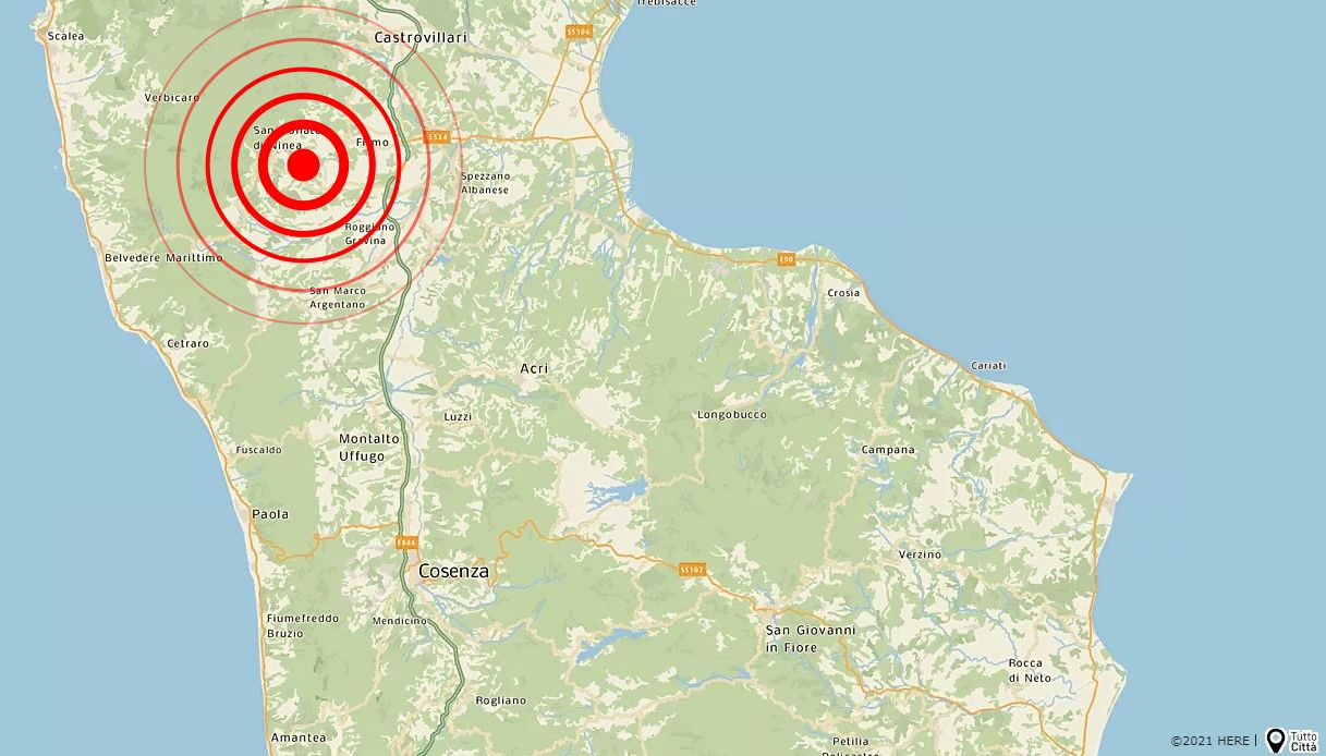 scosse terremoto oggi in calabria