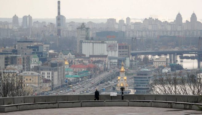 Vista della città di Kiev