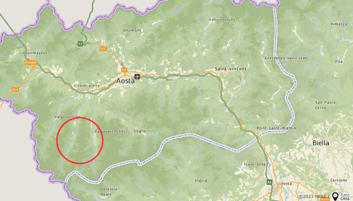 Valanga in Val di Rhemes travolge un gruppo di guide alpine: tre dispersi, soccorsi rallentati dal maltempo