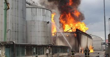 Incendio a Faenza