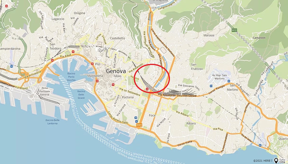Allarme bomba al cantiere a Genova, sul posto le forze dell'ordine. Chiusi strada e un tratto della metro