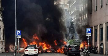 Incendio Milano