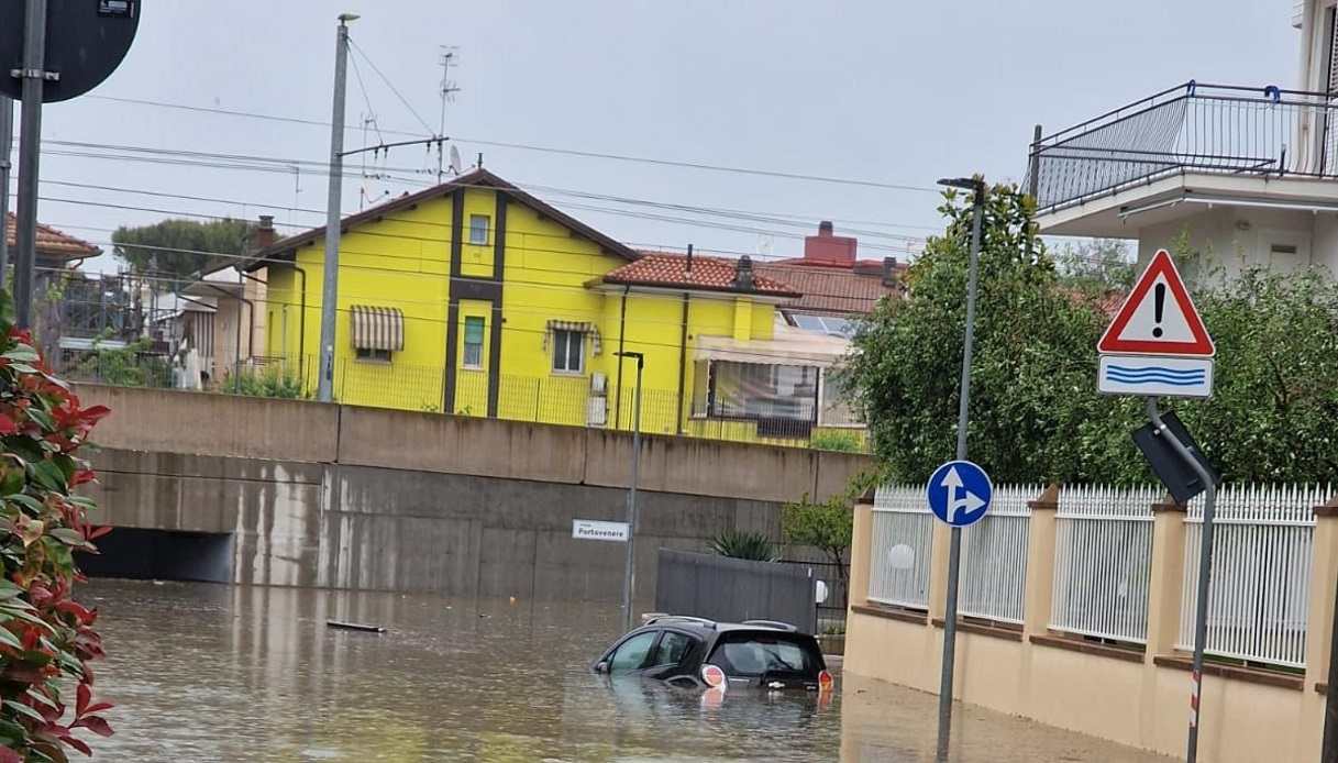 Maltempo in Emilia Romagna e nelle Marche.