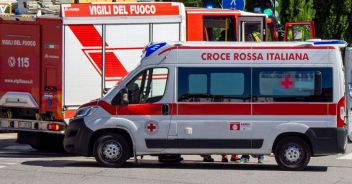 Vigili del Fuoco e ambulanza