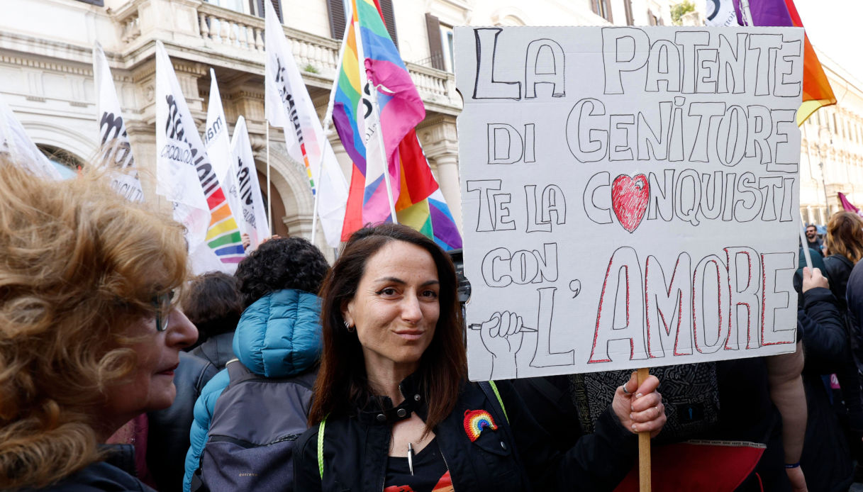 Manifestazione delle famiglie Arcobaleno a Roma