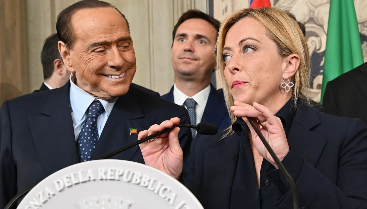 Silvio Berlusconi e Giorgia Meloni