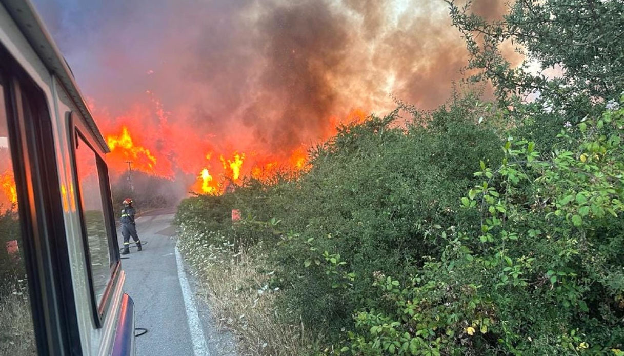 Palermo circondata dalle fiamme