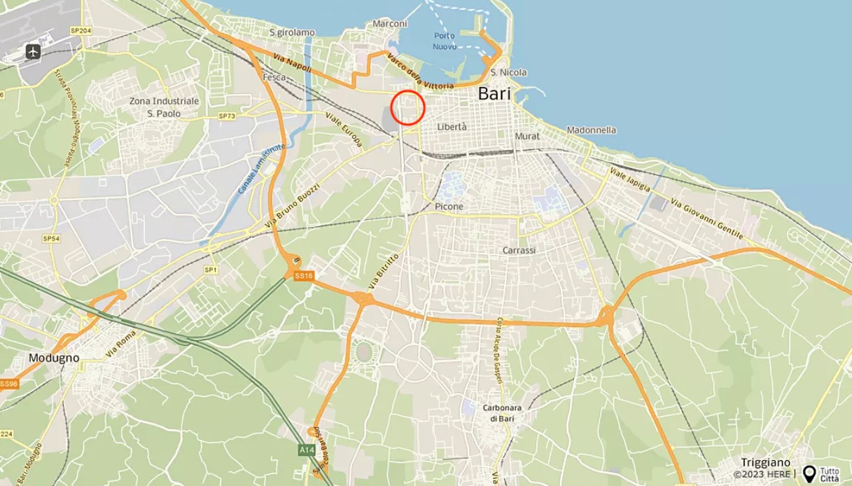 Bari incendio